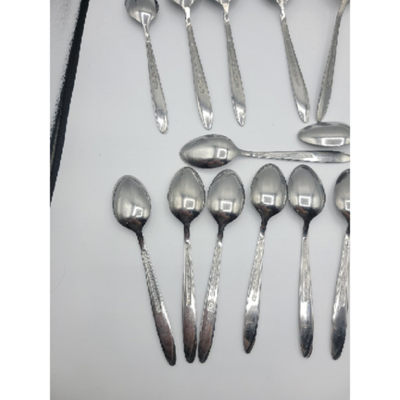 Stanley Roberts Florentine‎ Rose stainless steel 16 tsp 8 tbsp (24) - Picture 12 of 15